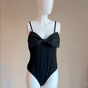 A New Day Black Bow Detail
Bodysuit .